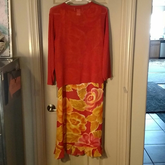 Susan Bristol Cardigan and Dress. Size 14. - Picture 7 of 7